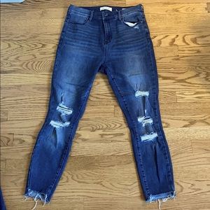 Pacsun high rise ripped skinny jeans
